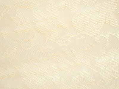 穀織 瓜に鳥文様夏名古屋帯地 「有職織物」 人間国宝 喜多川俵二作