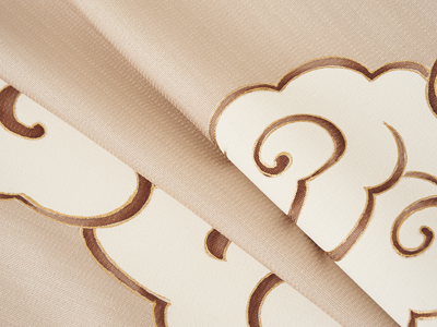 瑞雲」友禅名古屋帯地 工芸染匠成謙(L20_2320Ke) 未仕立品紹介