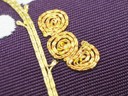 梅の図手刺繍名古屋帯(c32'092NB) 帯紹介