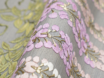 藤の花手刺繍開名古屋帯(m21_3130Yw)紹介