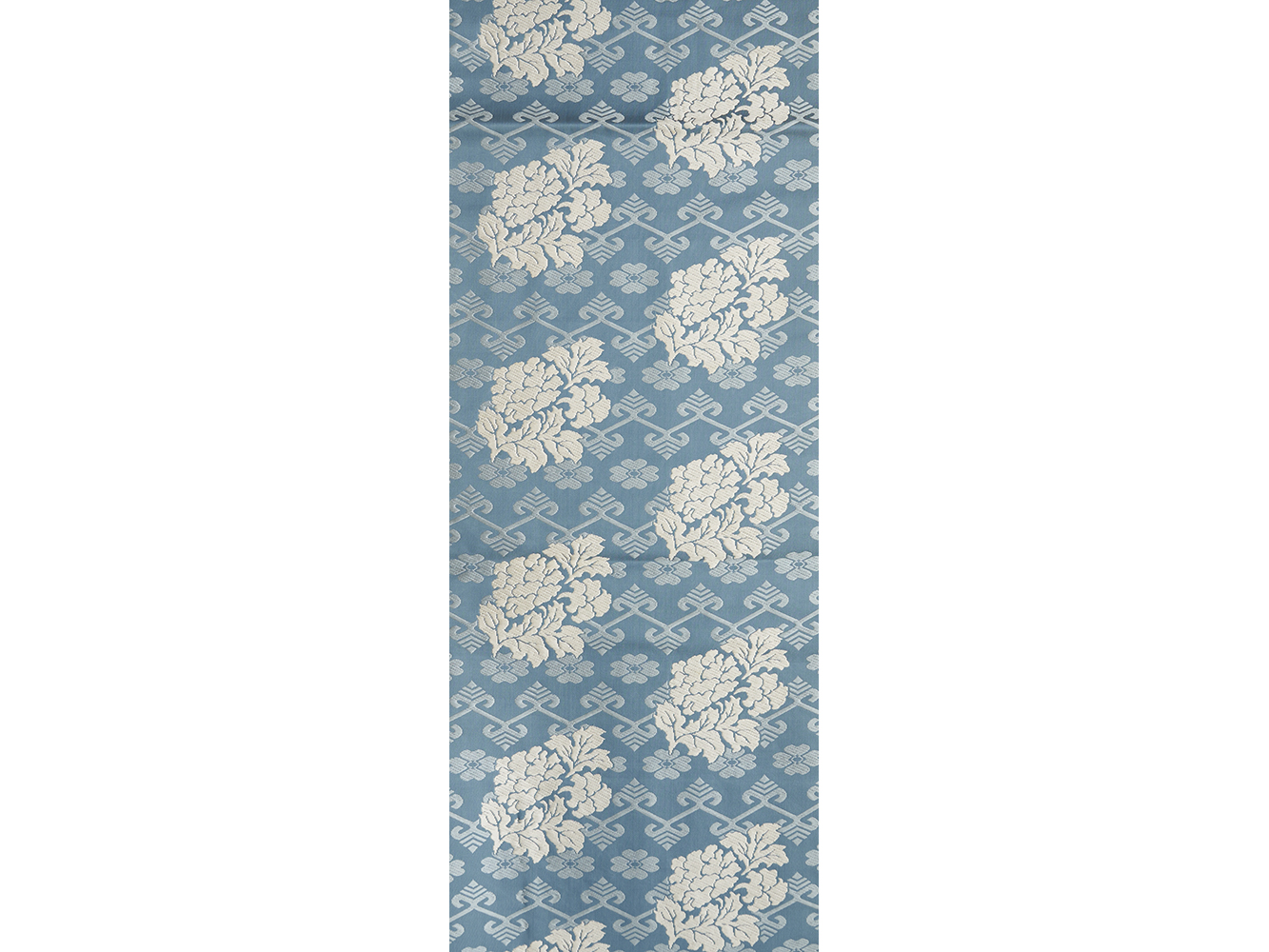 蔓草に牡丹文様二陪織二部式名古屋帯 「有職織物」人間国宝 喜多川俵二