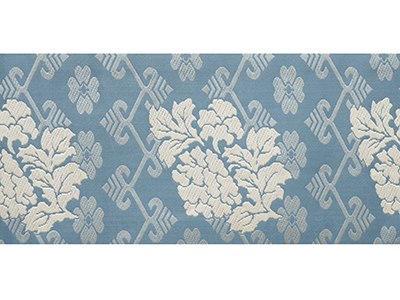 蔓草に牡丹文様二陪織二部式名古屋帯 「有職織物」人間国宝 喜多川俵二