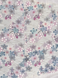 桜の花型絵染訪問着 日本工芸会正会員 岩井香楠子作